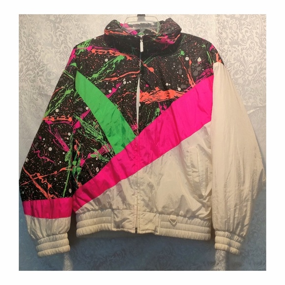 Vintage Neon Ladies Snuggler Ski Jacket 